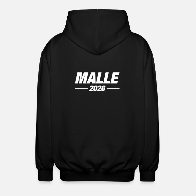 Vacances à Malle 2026 - Veste à capuche unisexe - noir
