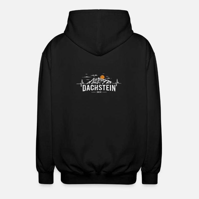 Dachstein Ramsau Autriche Heartbeat - Veste à capuche unisexe - noir