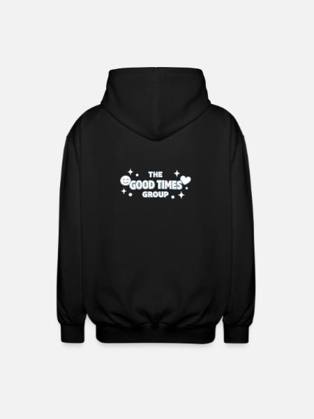 Good Times Group Logo Print - Unisex Hooded Jacket - black