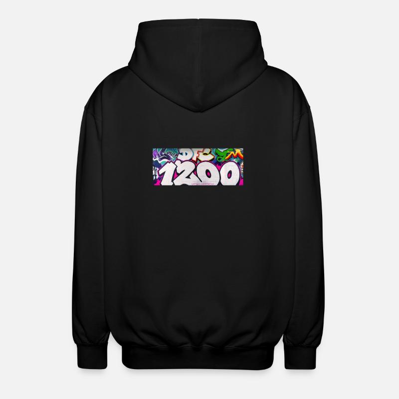 1200 GRAVITY EDIT_1 - Unisex Hooded Jacket - black