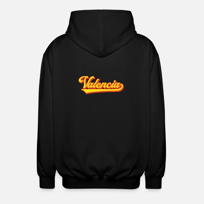 Valencia Script Logo - Veste à capuche unisexe - noir