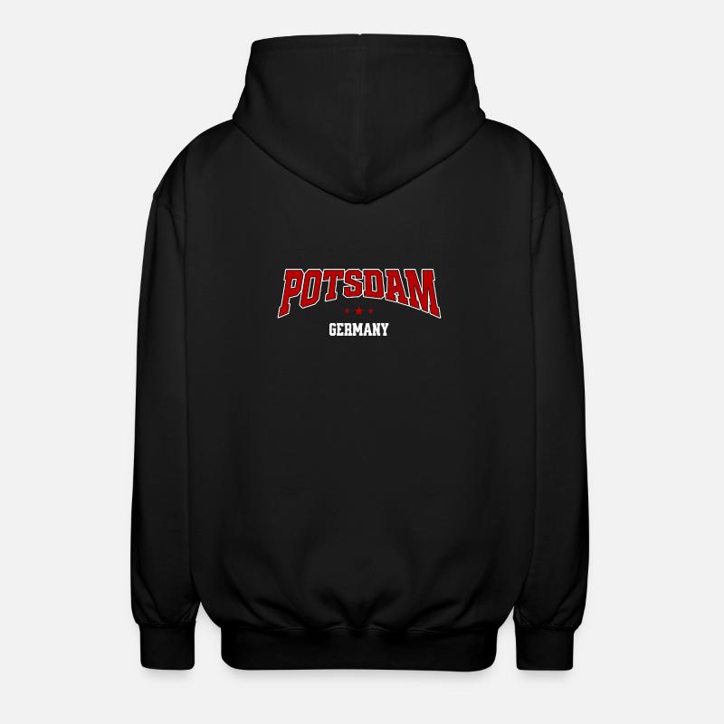 Potsdam Germany Arc Logo - Unisex Kapuzenjacke - Schwarz