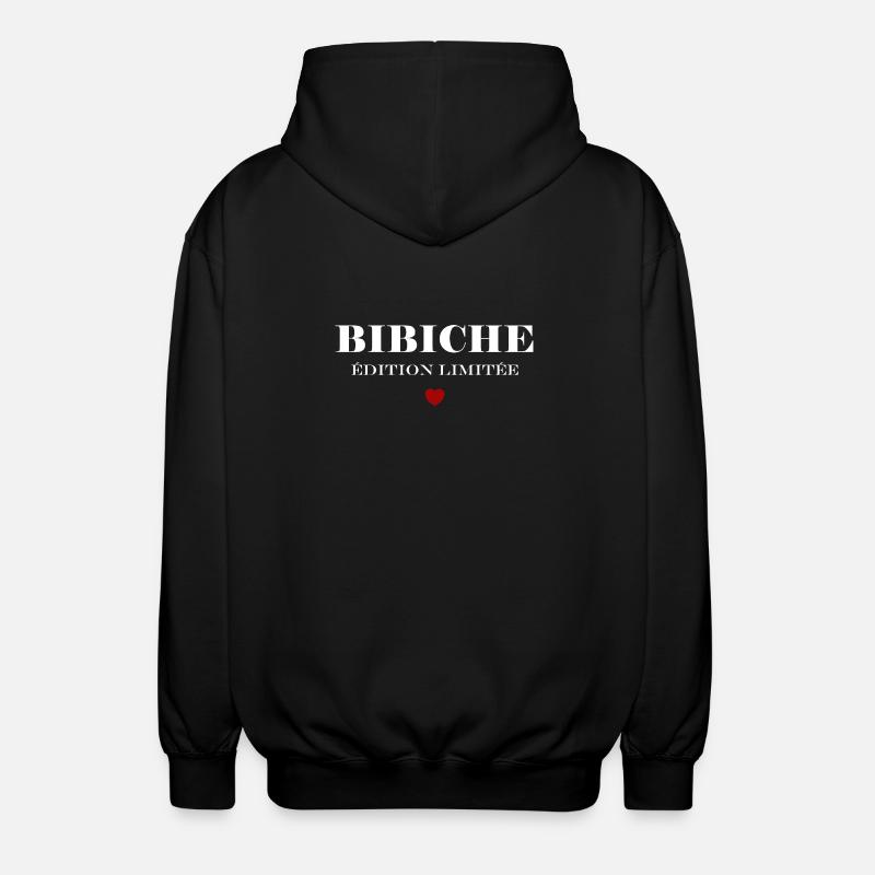bibiche - Veste à capuche unisexe - noir