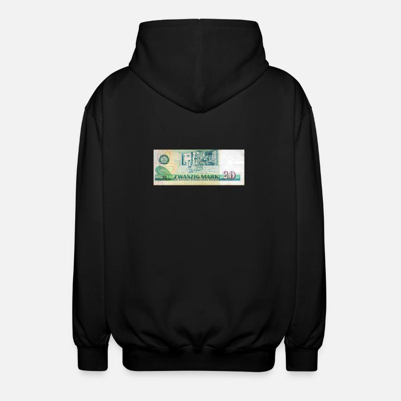 20 mark der ddr - Veste à capuche unisexe - noir