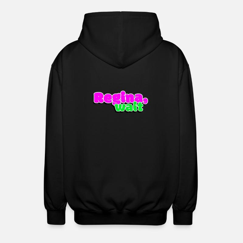 Königin, warte - Unisex Kapuzenjacke - Schwarz