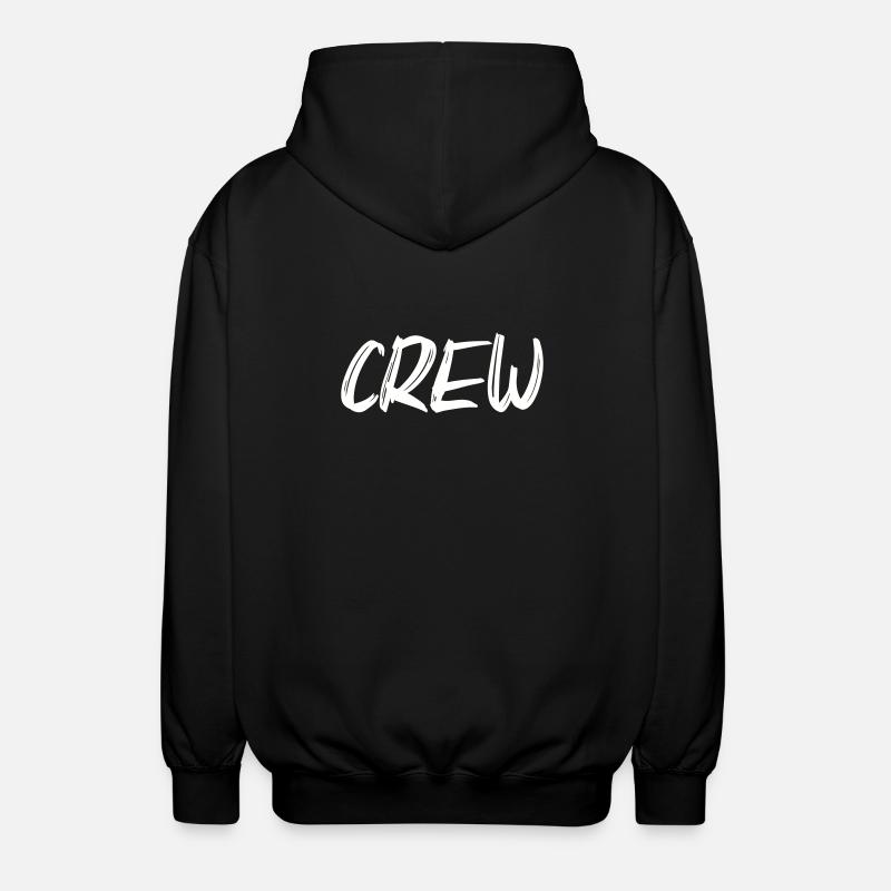 crew - Unisex Kapuzenjacke - Schwarz
