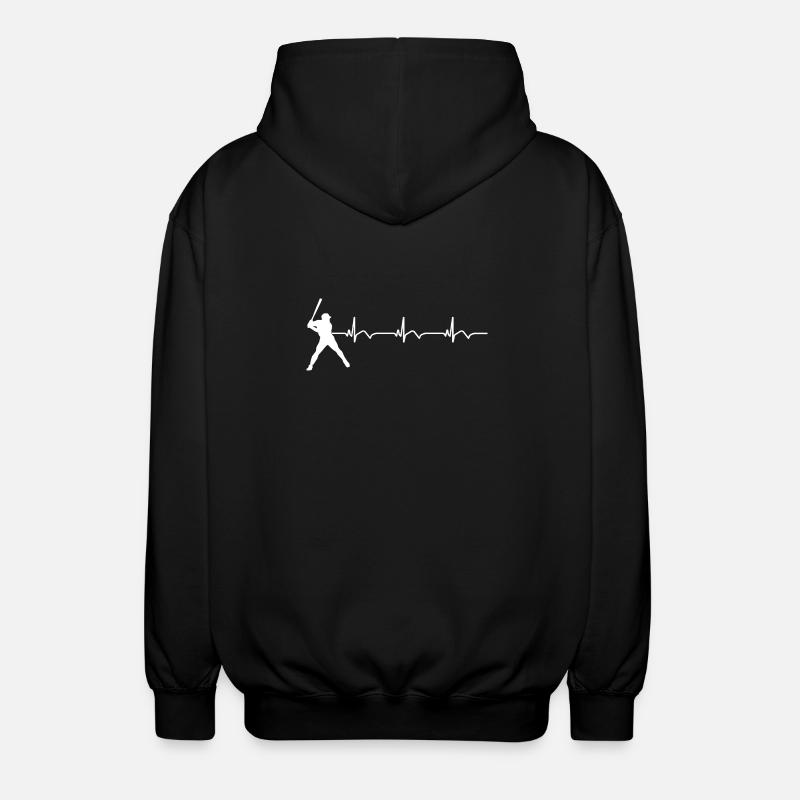 Baseball ECG Batte de baseball - Veste à capuche unisexe - noir
