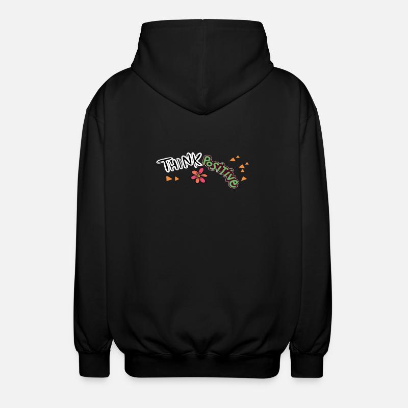 Think Positive  - Unisex Kapuzenjacke - Schwarz