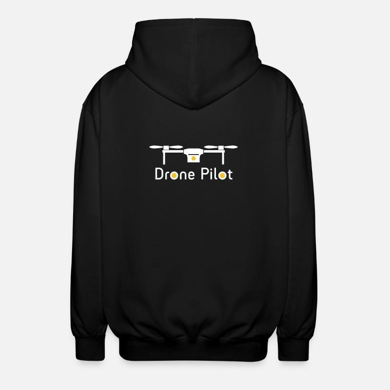 Drohnen-Pilot - Unisex Kapuzenjacke - Schwarz