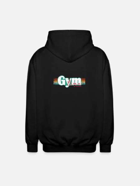 Gym Time – Inga ursäkter Fitness Design Fitnessstudio - Luvjacka unisex - svart