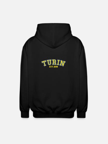 Turin Est. 2006 - Unisex Hooded Jacket - black