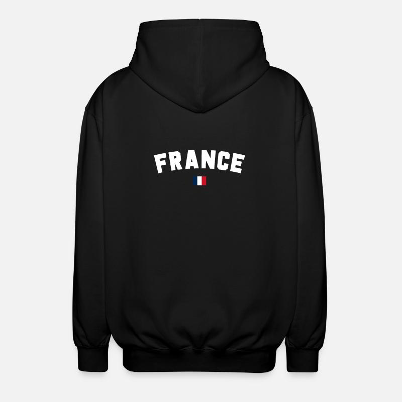 France - Veste à capuche unisexe - noir
