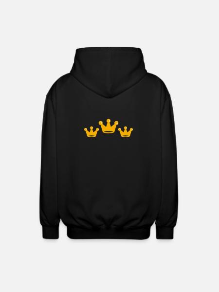 kronen - Unisex Hooded Jacket - black