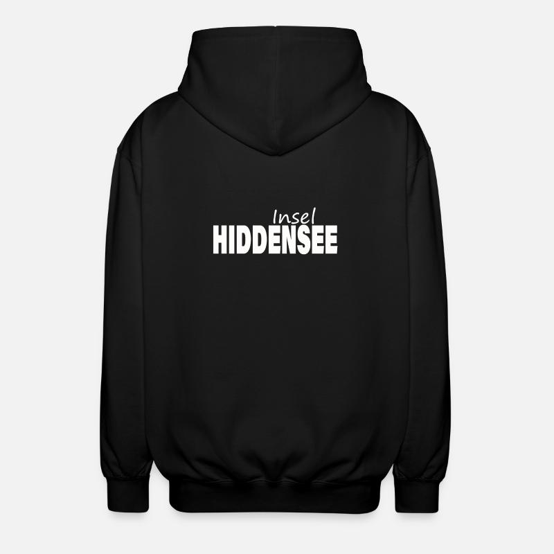 Insel HIDDENSEE - Unisex Kapuzenjacke - Schwarz