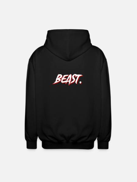 Beast Graffiti Pinseltext - Unisex Kapuzenjacke - Schwarz