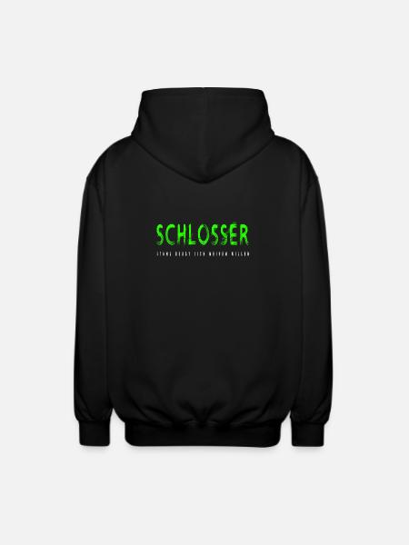 Schlosser Handwerker Design - Unisex Kapuzenjacke - Schwarz