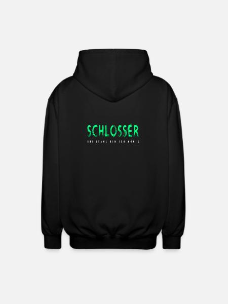Schlosser Handwerker Design - Unisex Kapuzenjacke - Schwarz