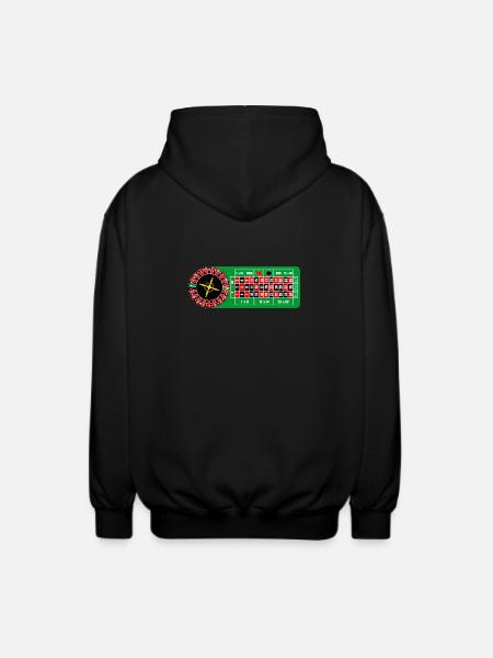 Roulette casino - Unisex Hooded Jacket - black