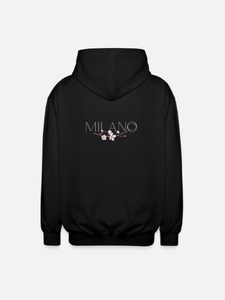 MILANO – Blossom Chic - Unisex Kapuzenjacke - Schwarz