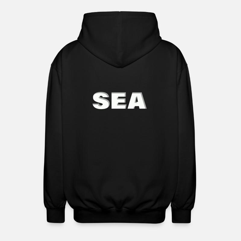 Mer - Veste à capuche unisexe - noir