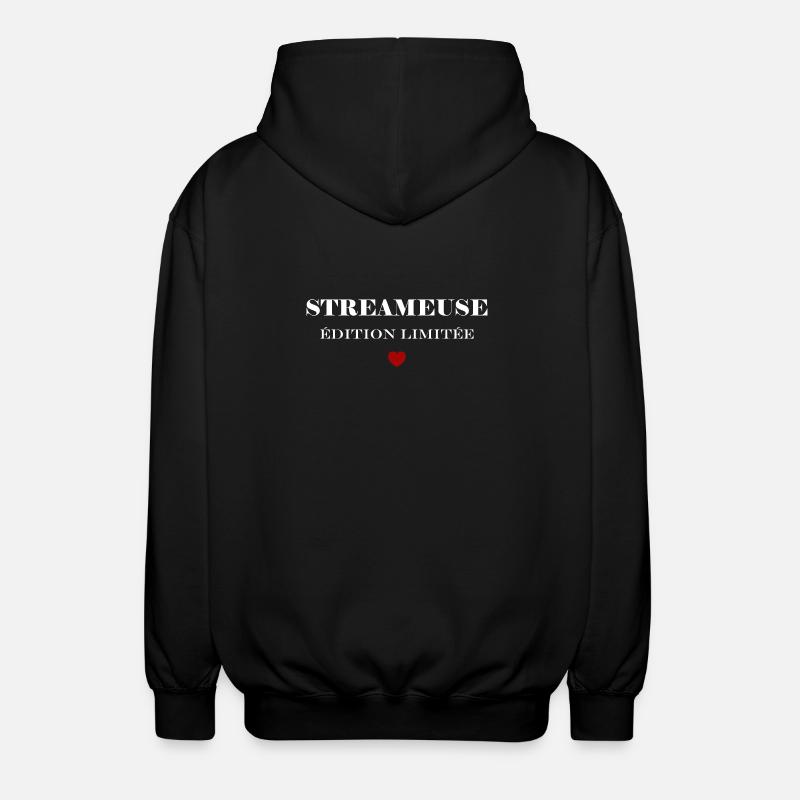 streameuse - Veste à capuche unisexe - noir