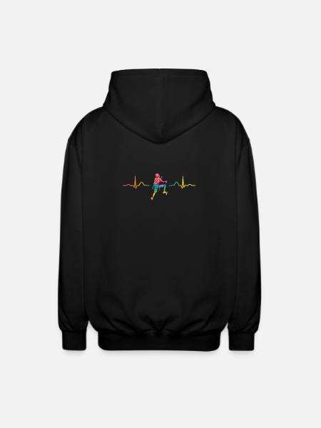 Boulderer Herzschlag Boulder Bouldern - Unisex Kapuzenjacke - Schwarz