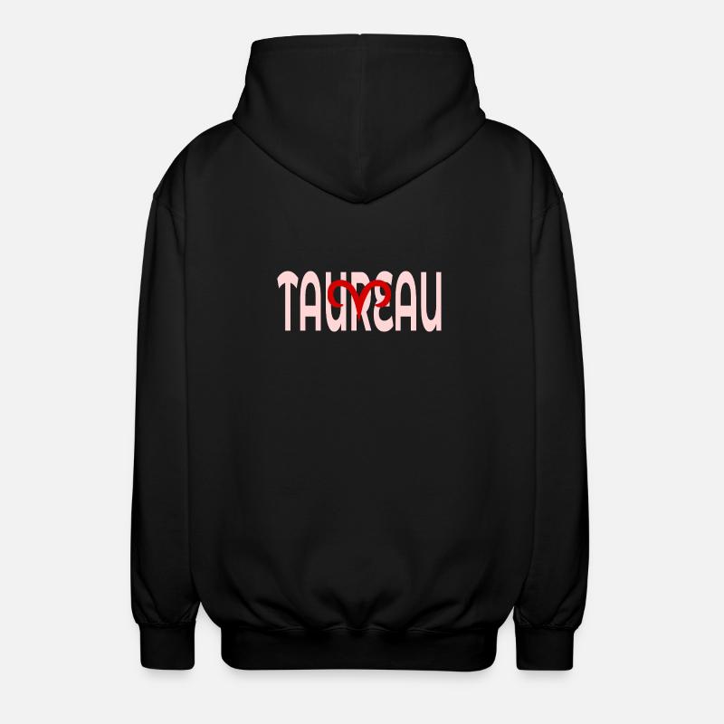 Stier März April - Unisex Kapuzenjacke - Schwarz