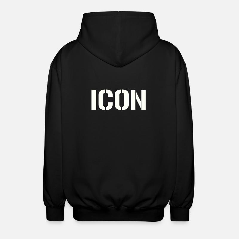 Icon - Unisex Kapuzenjacke - Schwarz
