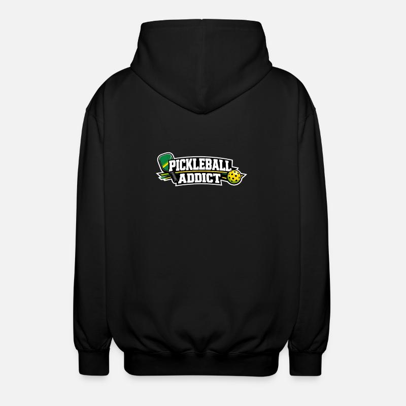 Pickleball Addict Logo - Veste à capuche unisexe - noir