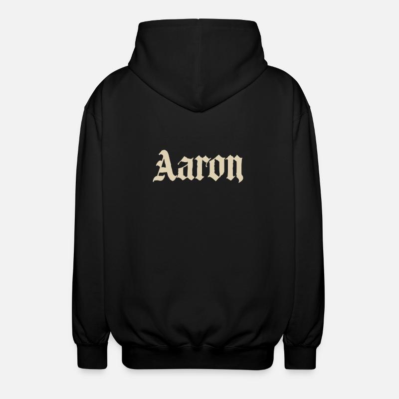 Nom d’Aaron - Veste à capuche unisexe - noir