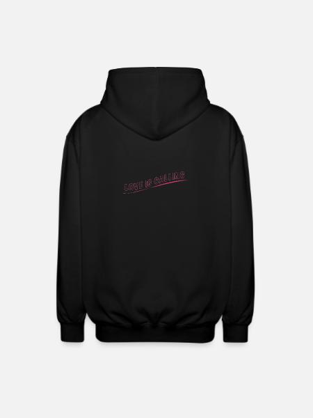 Love is Calling - Unisex Hooded Jacket - black