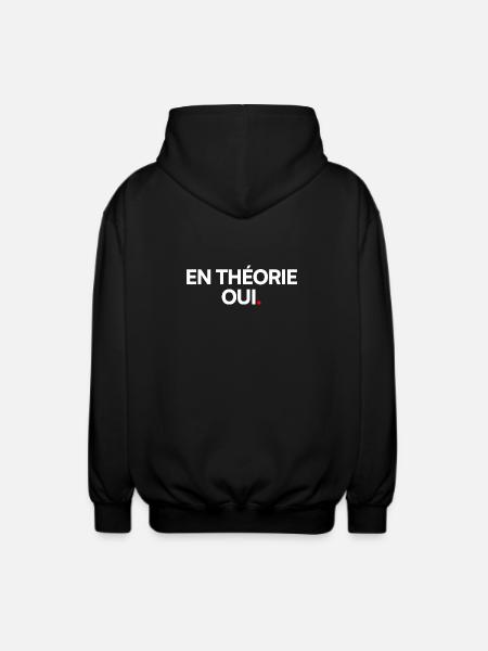 En théorie... - Veste à capuche unisexe - noir