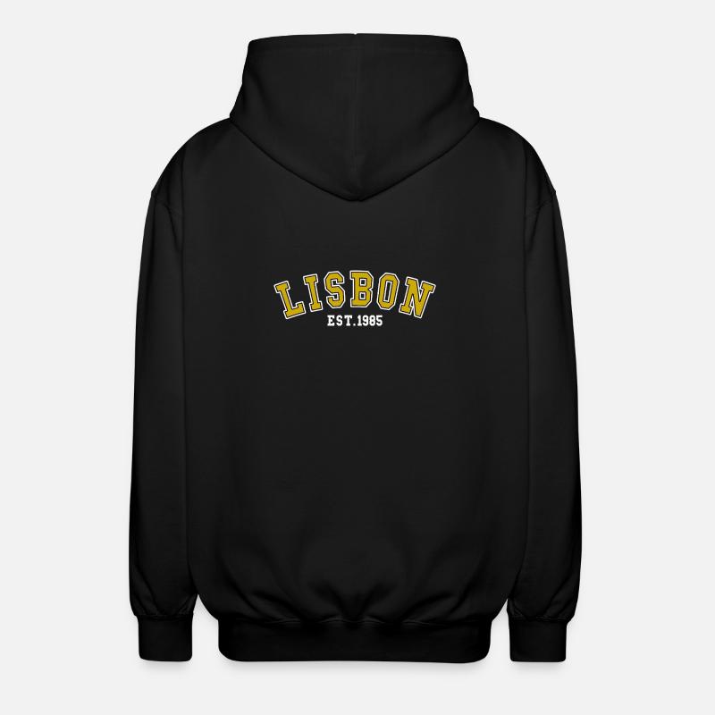 Établissement de Lisbonne 1985 - Veste à capuche unisexe - noir