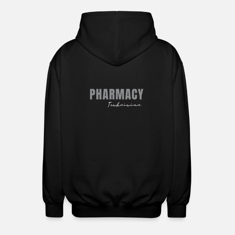 Pharmacy Technician RX Tech Squad Student - Unisex Hooded Jacket - black