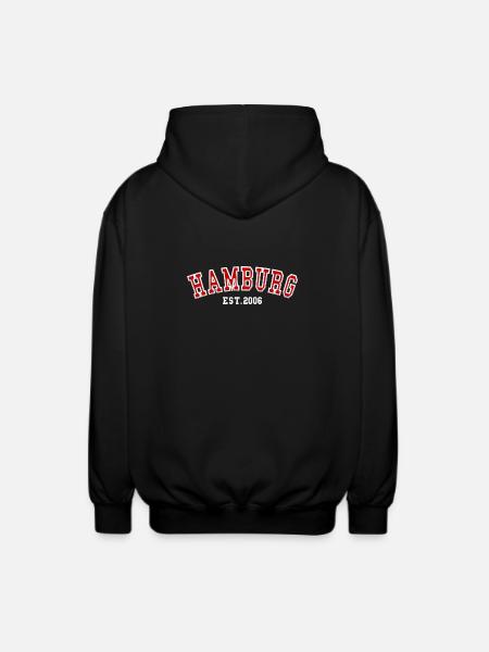 Hamburg Est. 2006 - Unisex Hooded Jacket - black