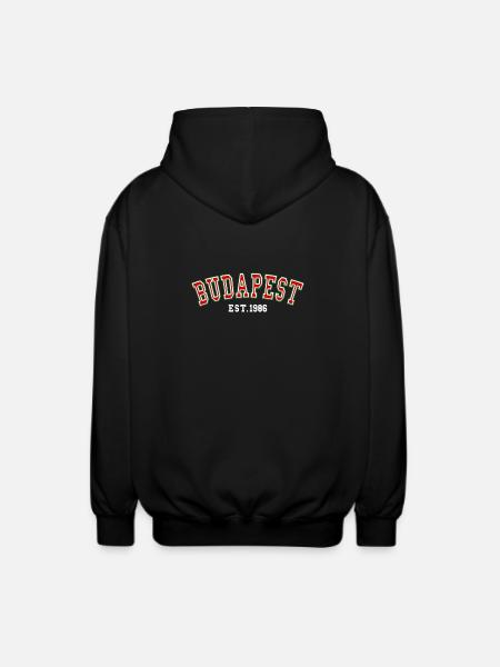 Budapest Est. 1986 - Unisex Hooded Jacket - black