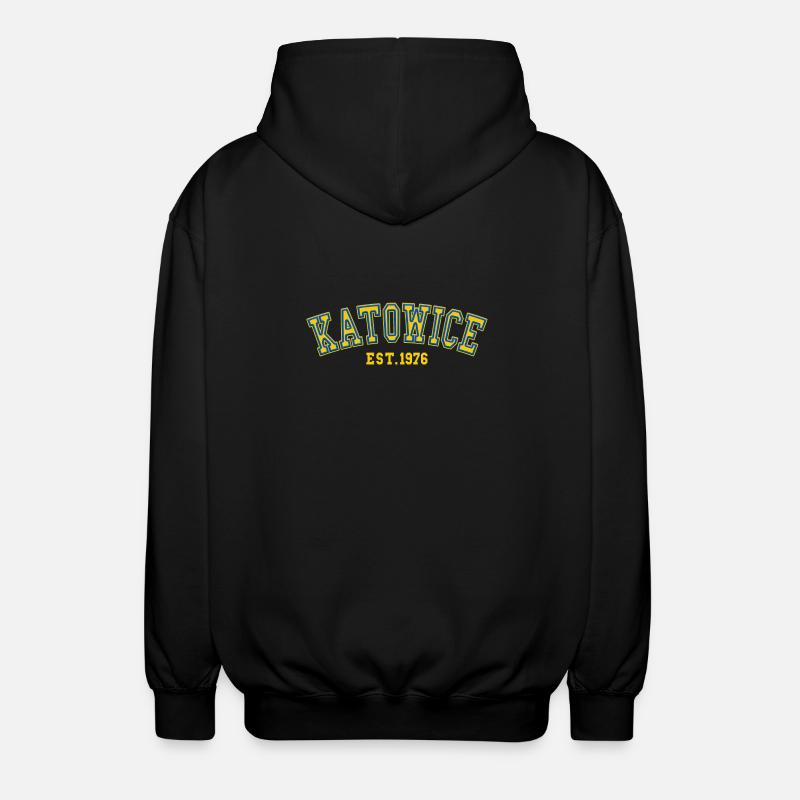 Katowice Est. 1976 - Unisex Hooded Jacket - black