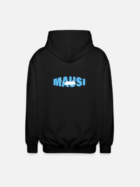 MAUSI - Unisex Kapuzenjacke - Schwarz