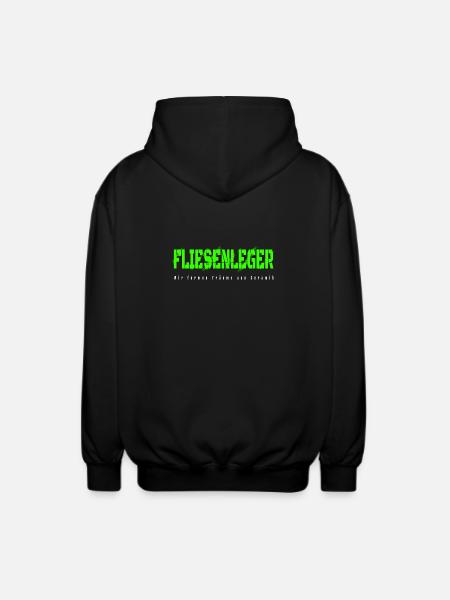 Fliesenleger Design - Unisex Kapuzenjacke - Schwarz