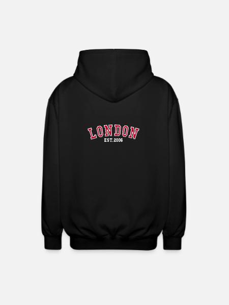 Londres Fondée en 2006 - Veste à capuche unisexe - noir