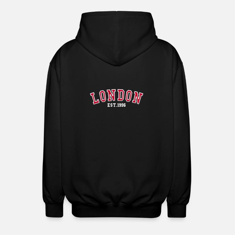 London Est. 1996 - Unisex Hooded Jacket - black