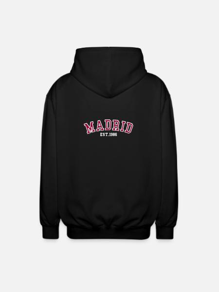 Madrid Est. 1986 - Unisex Hooded Jacket - black