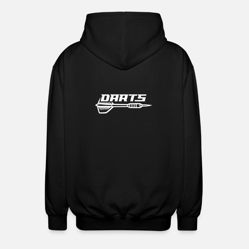 Fléchettes à fléchettes - Veste à capuche unisexe - noir