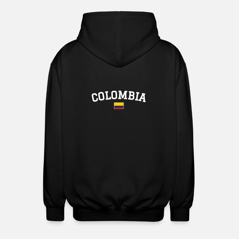 Drapeau de la Colombie Blanc - Veste à capuche unisexe - noir