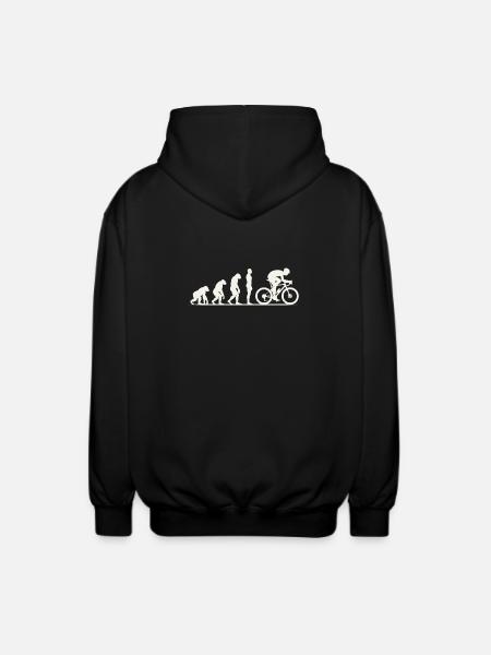 Évolution du gravel - Veste à capuche unisexe - noir