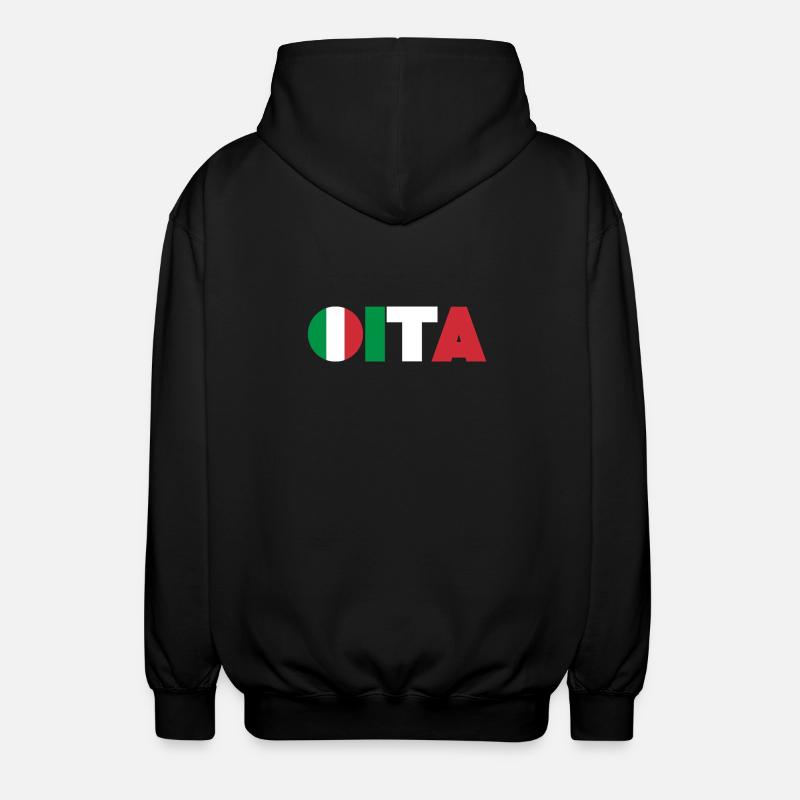 Italien - Unisex Kapuzenjacke - Schwarz