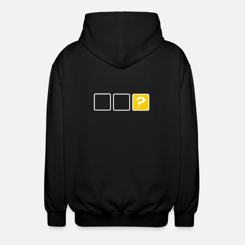 empty box - Unisex Hooded Jacket - black