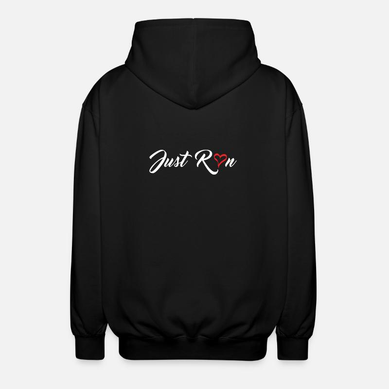 Just Run - Unisex Hooded Jacket - black