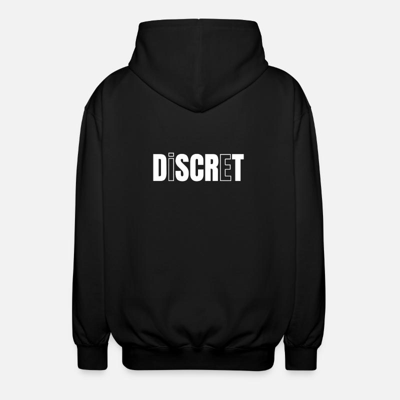 DISCREET! - Unisex Hooded Jacket - black