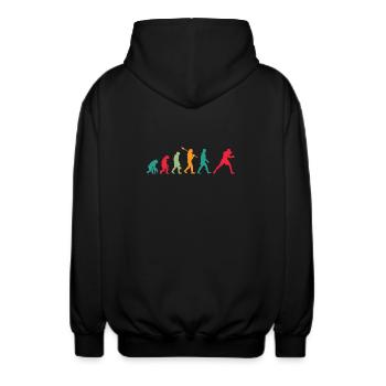 Boxen Evolution - Unisex Kapuzenjacke - Schwarz - Hinten - AI Model Male 185 light (185cm)